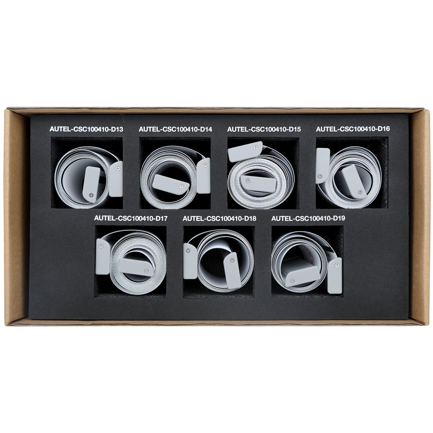 Set of automotive diagnostic ADAS mats in a box with visible branding.