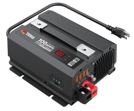 AET Battery maintainer, PRO Series angled shot.