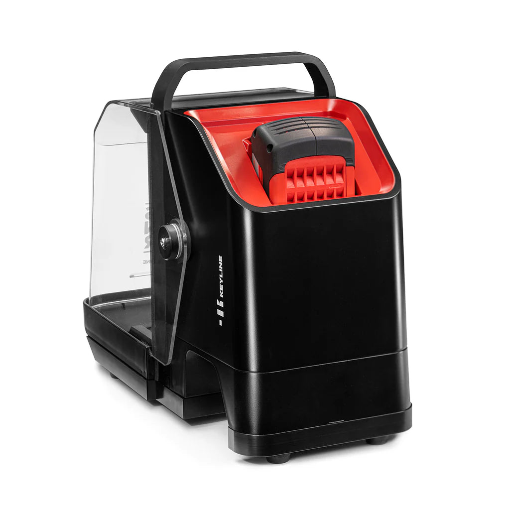 Messenger key machine from the back.