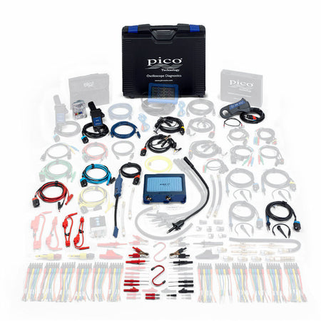 Pico 4225A diagnostic kit fully laid out and the additional connections in the master kit.