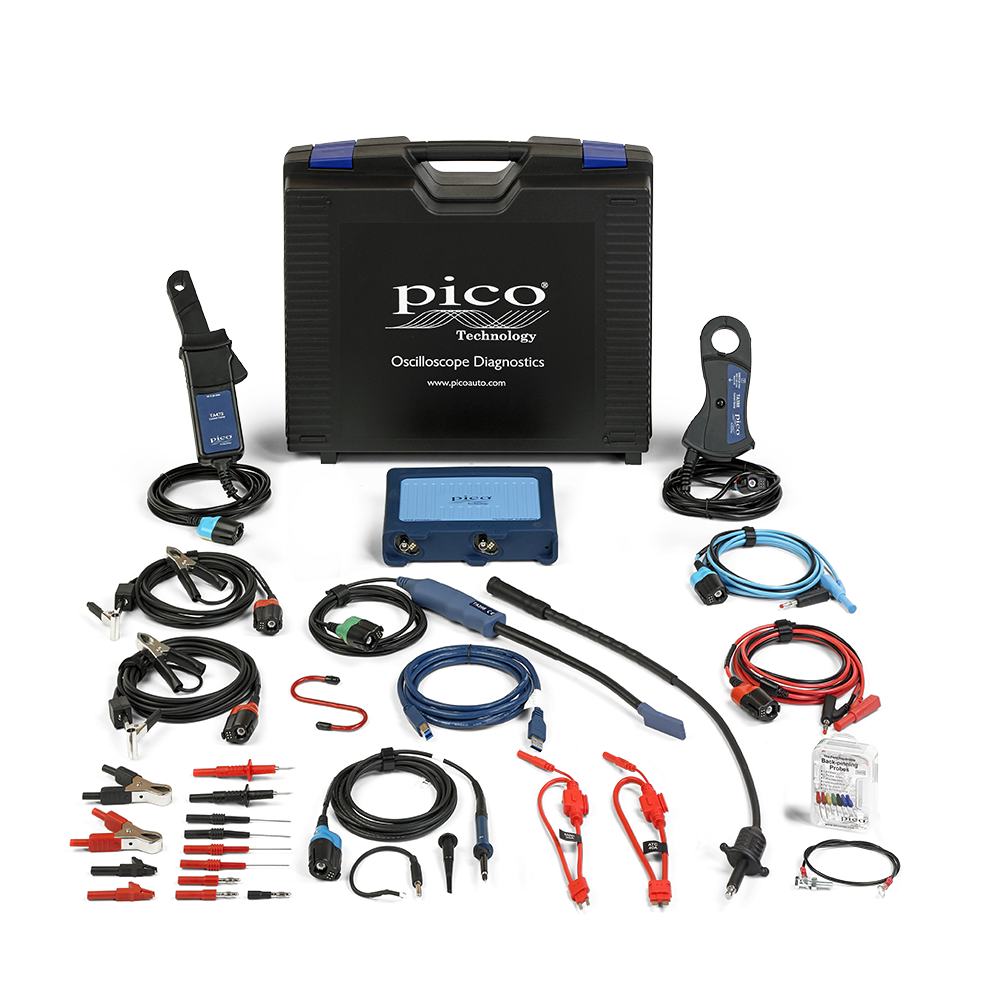 Pico 4225A diagnostic kit fully laid out.